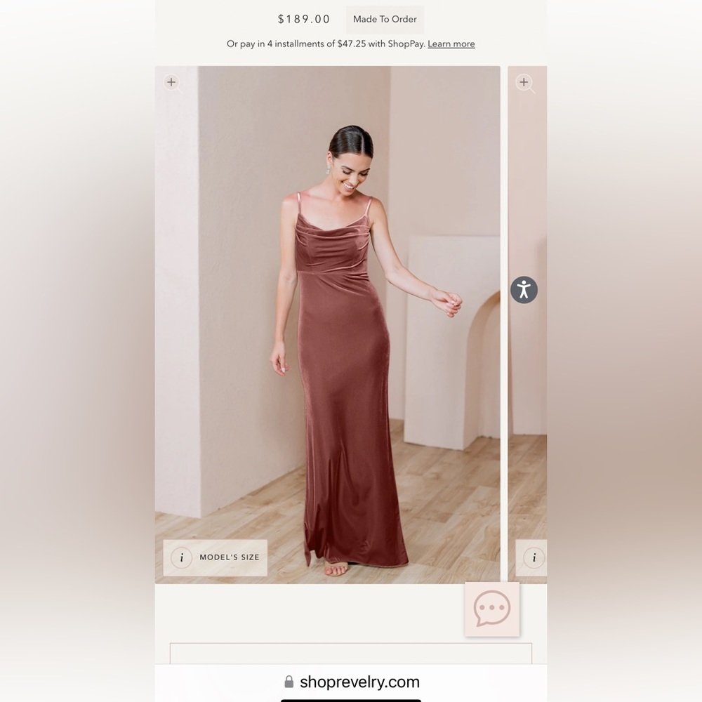 Revelry Skye Velvet dress